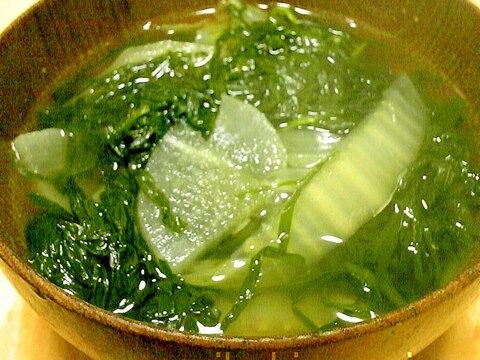 にら・大根・白菜のすまし汁